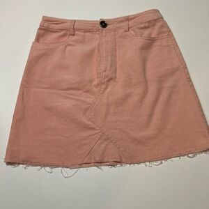 Alter’d State Pink Corduroy Skirt
